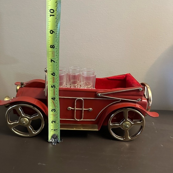 Old Ford Model T Vintage Mini Bar Decanter Set Shot Glasses - Picture 12 of 13